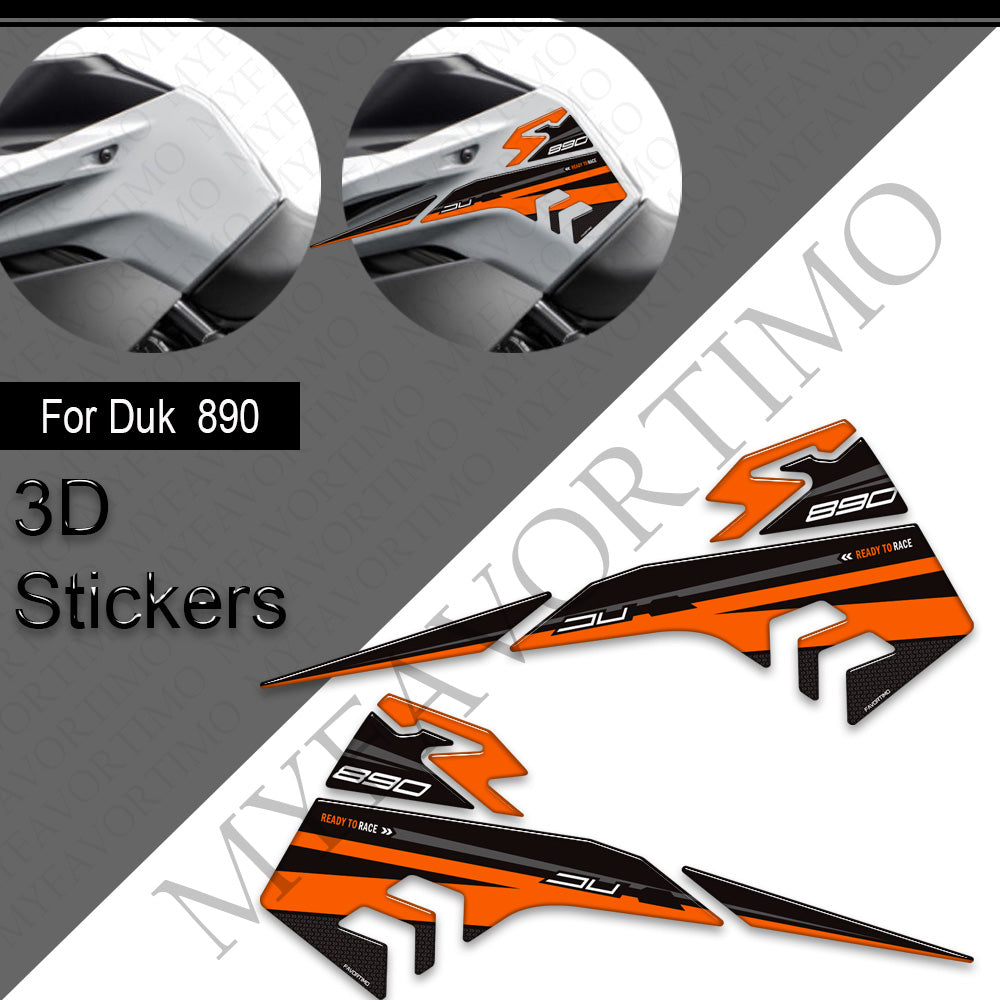 KTM 890 Duke Decals Kit 2021-2024 丨 Tank Pad and Full Body Stickers