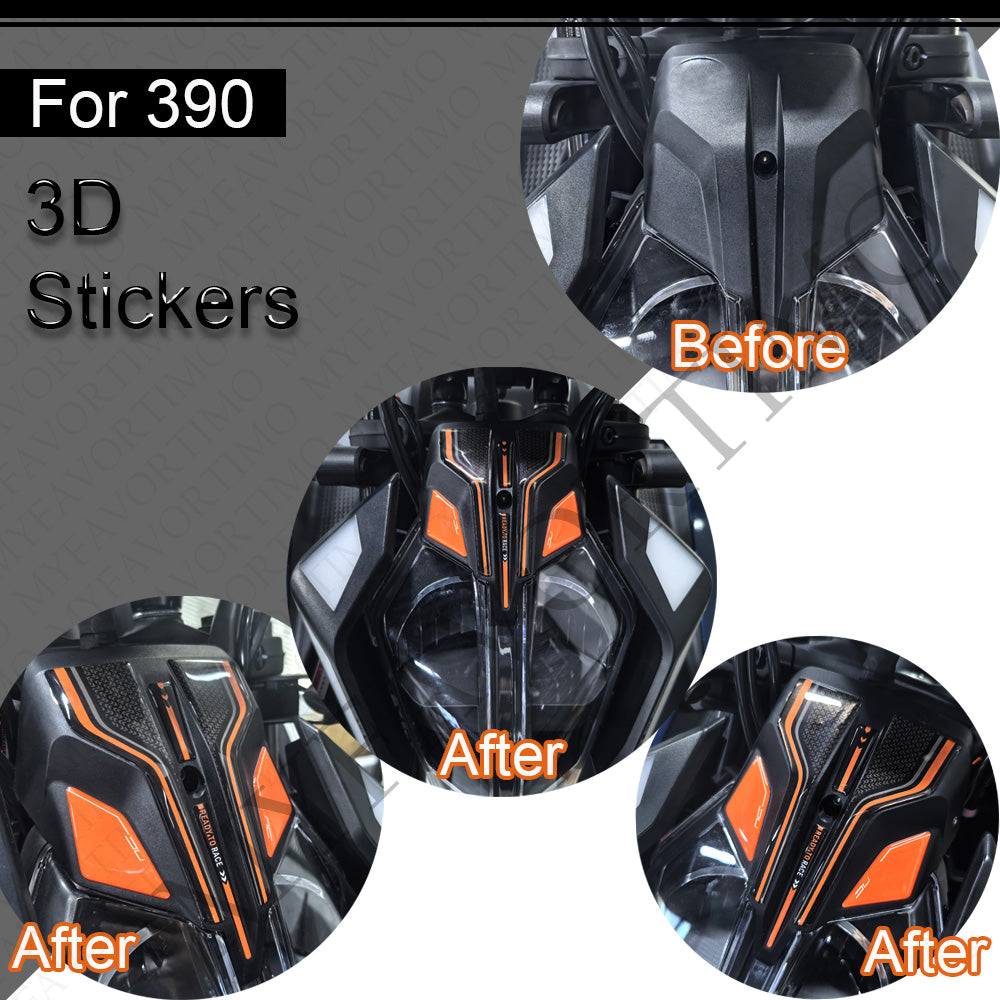 KTM 390 Duke Decals Kit 2024 丨 Tank Pad and Full Body Stickers