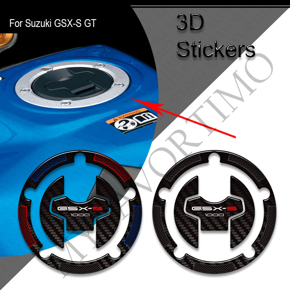 Suzuki GSX-S1000GX 3D Epoxy Tank Decals Kit 丨 Center Pad and Side Stickers
