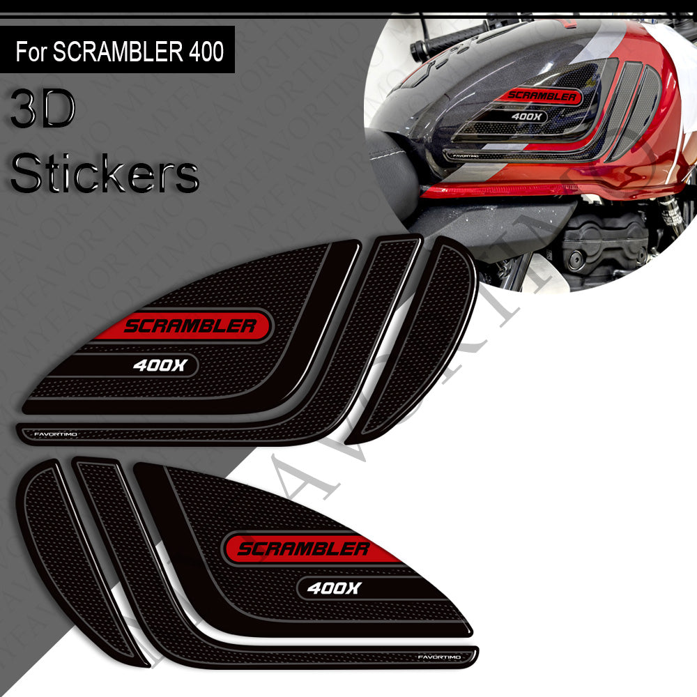 Triumph Scrambler 400X Decals Kit 2024-2025 丨 Tank Pad and Full Body Stickers