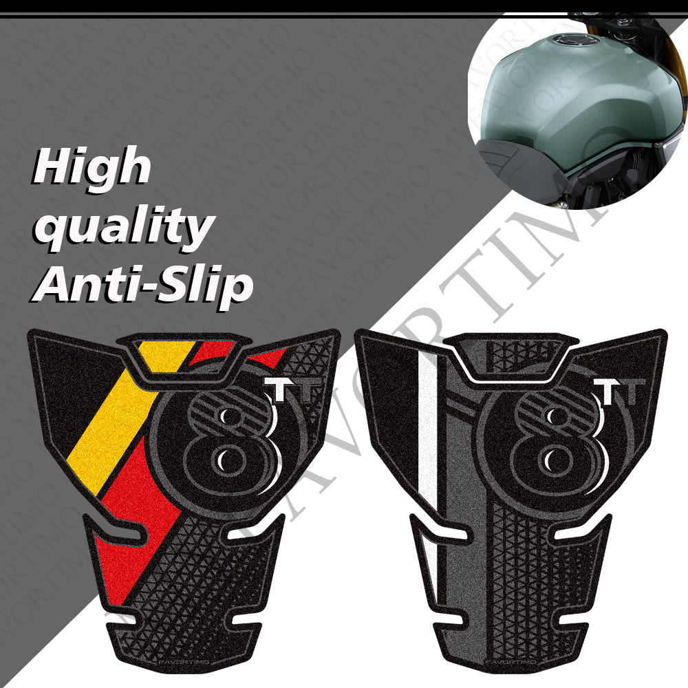 Suzuki GSX-8T / GSX-8TT | Matte Anti-Slip Knee Tank Pad & Cap Protection Stickers Decals