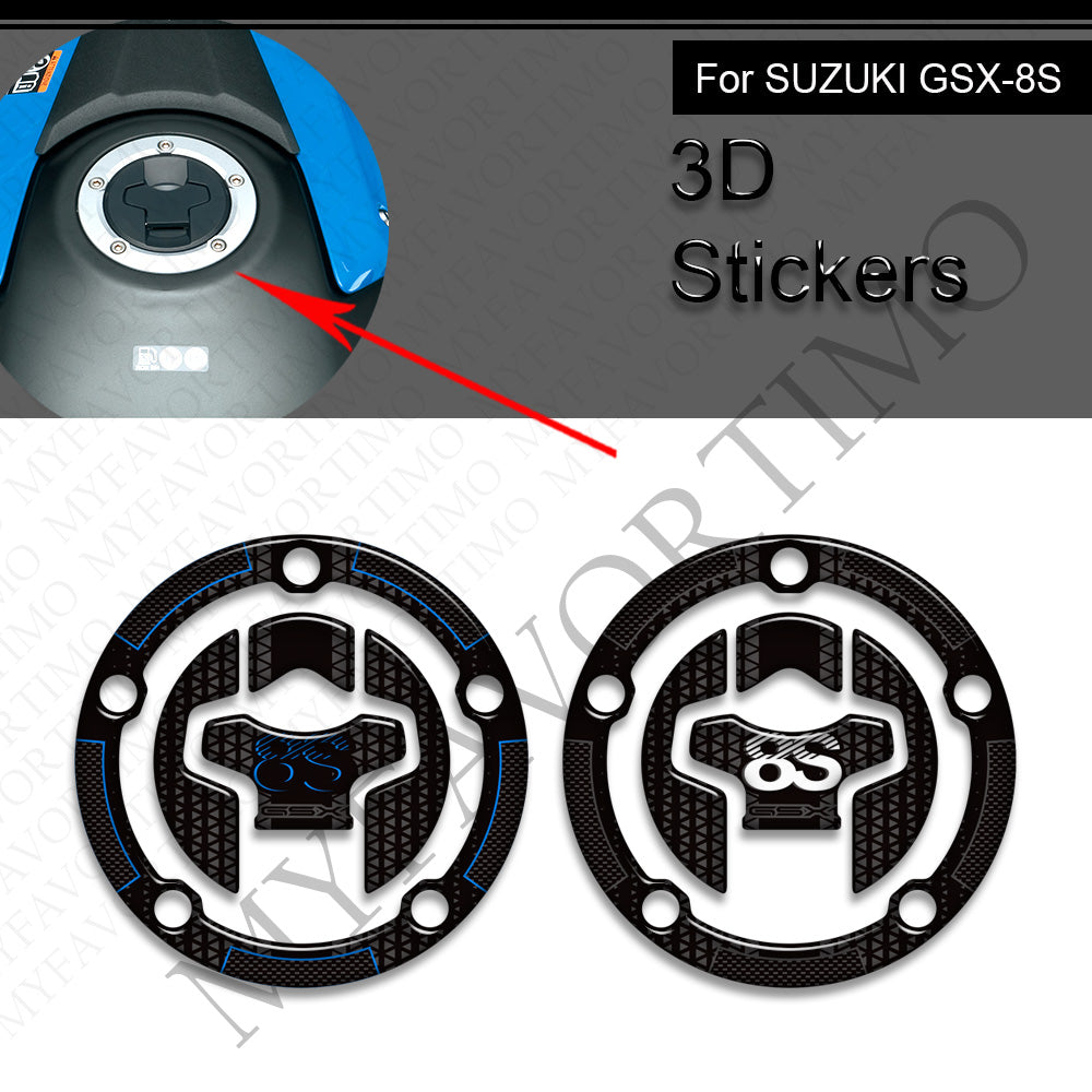 Suzuki GSX-8S 3D Epoxy Tank Decals Kit 2023-2025 丨 Fuel Cap and Side Stickers
