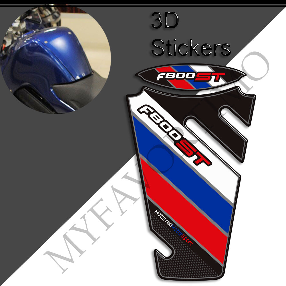 BMW F800ST Tank Decals Kit 丨 Center Pad and Side Stickers