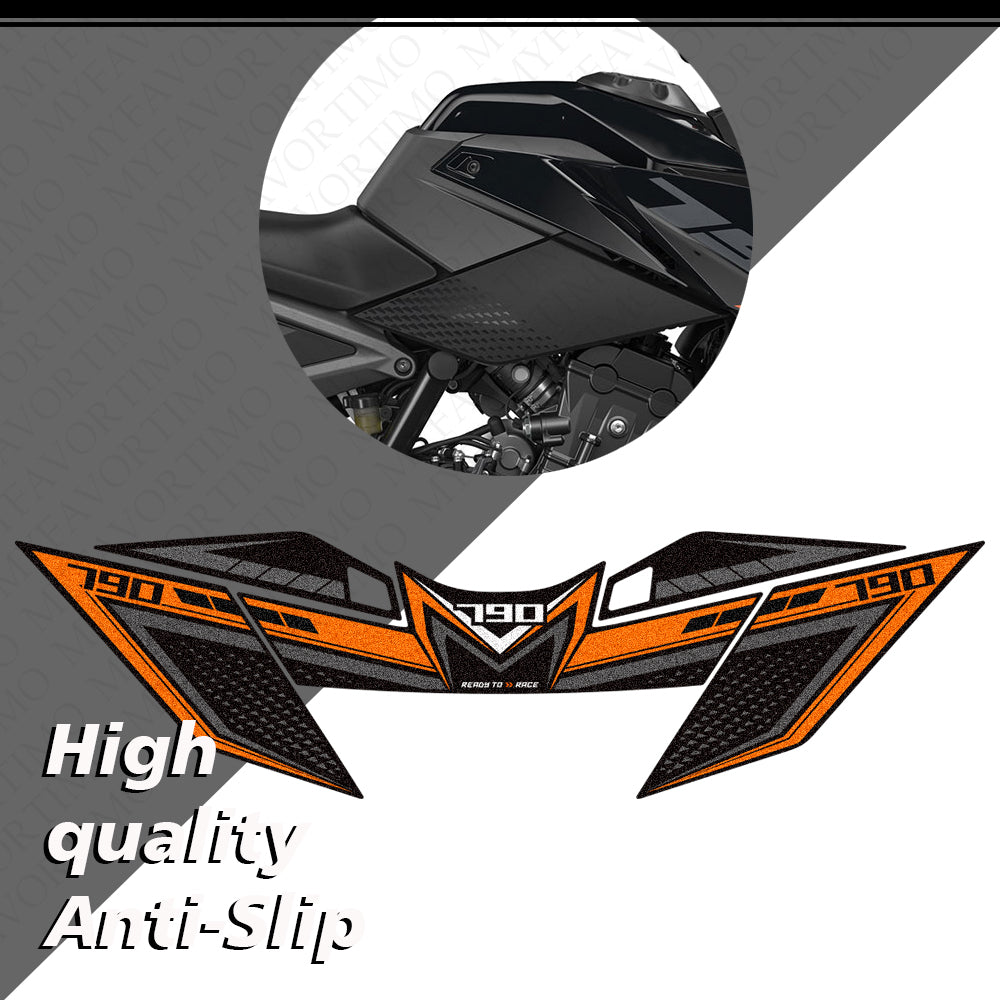 KTM 790 Duke 2027 Stickers Decals | Matte Anti‑Slip Tank Pad Knee Grip Protection Kit