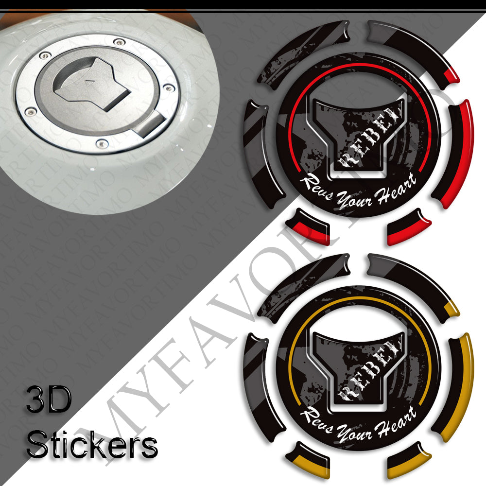 Honda Rebel 250 300 500 Decals Kit 丨 Tank Pad and Full Set Stickers
