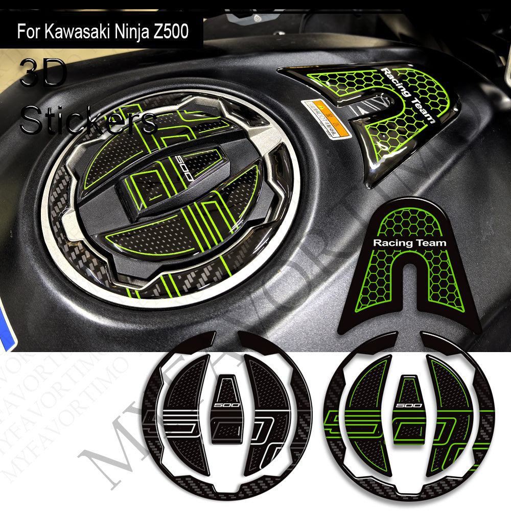 Kawasaki Ninja Z500 Decals Kit 丨 Tank Pad and Side Stickers