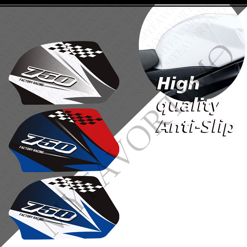 Suzuki GSX-R600 / GSX-R750 | Matte Anti-Slip Knee Tank Pad & Protection Stickers