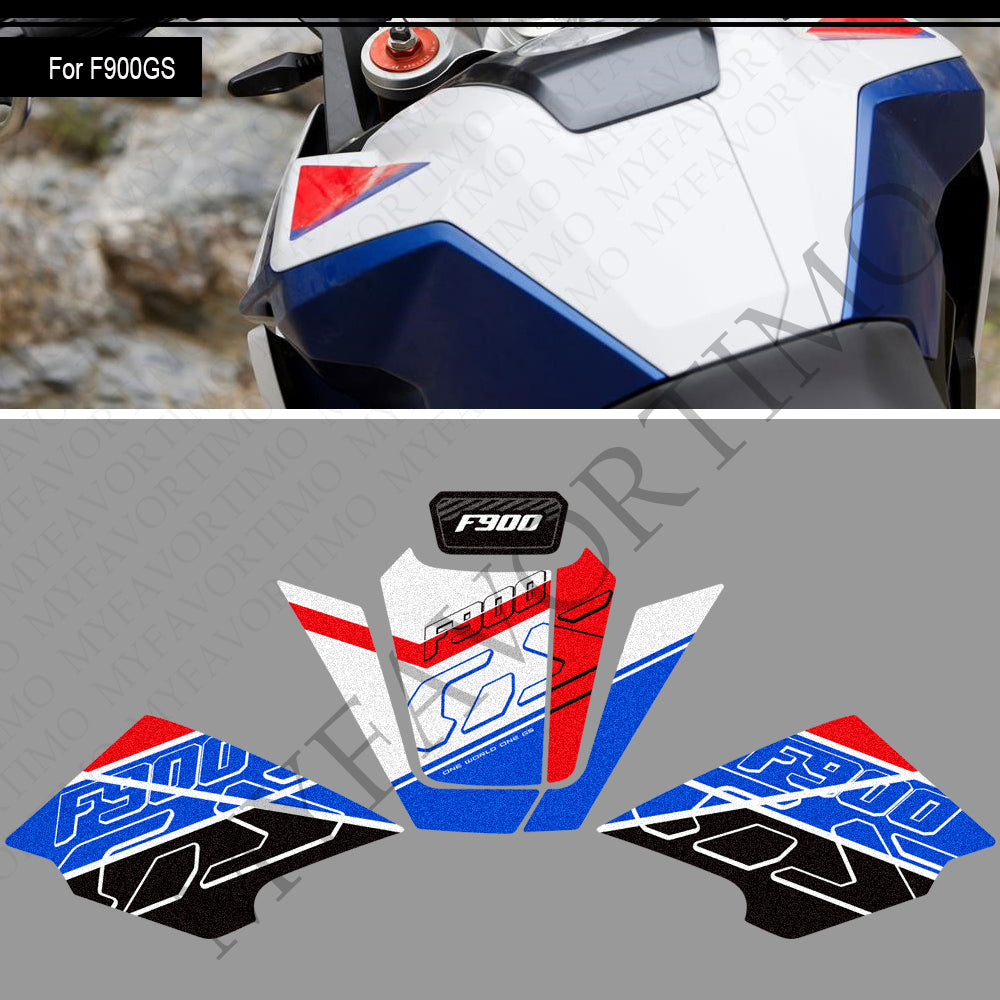 BMW F900GS Anti-Slip Tank Pad Kit 2024-2026 丨 Center and Side Stickers