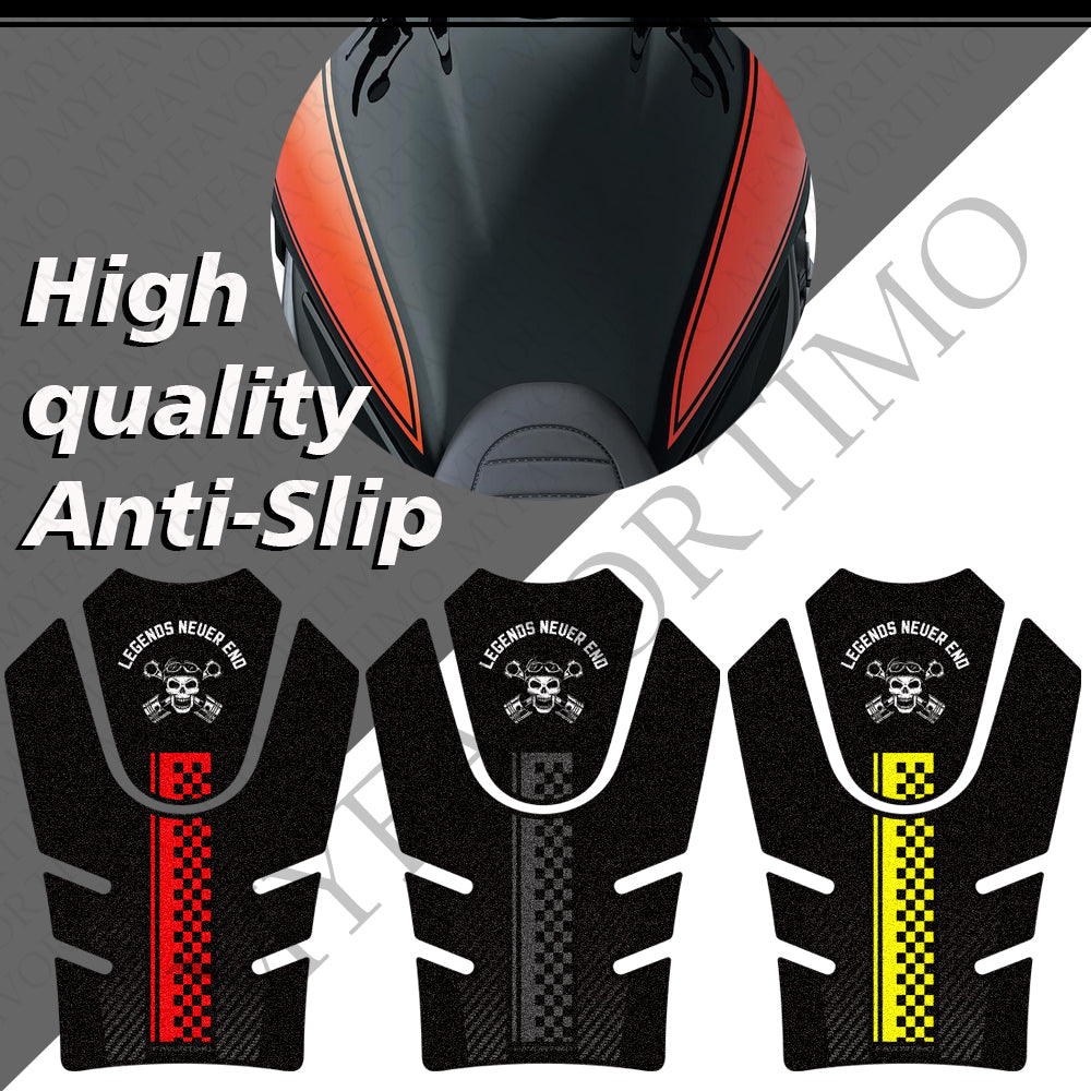 Kawasaki Z900RS Z900RS Cafe SE Anti-Slip Tank Pad Kit 2017-2026 丨 Center and Side Stickers