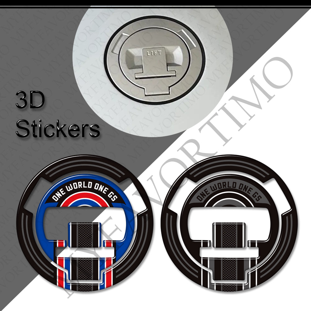 BMW R12GS R 12 G/S 3D Epoxy Tank Decals Kit 2025-2026 丨 Fuel Cap and Side Stickers
