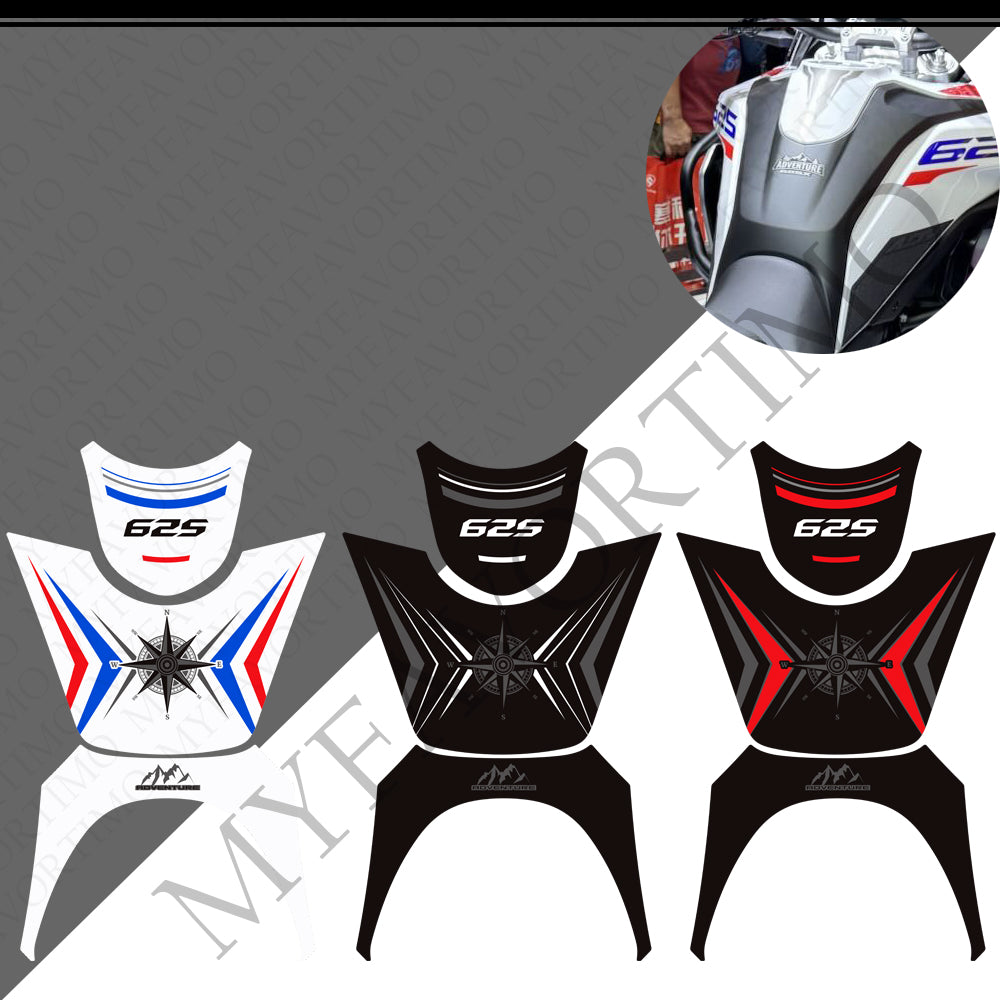 Kove 625X Adventure Anti-Slip Tank Pad Kit 2025-2026 丨 Center and Side Stickers