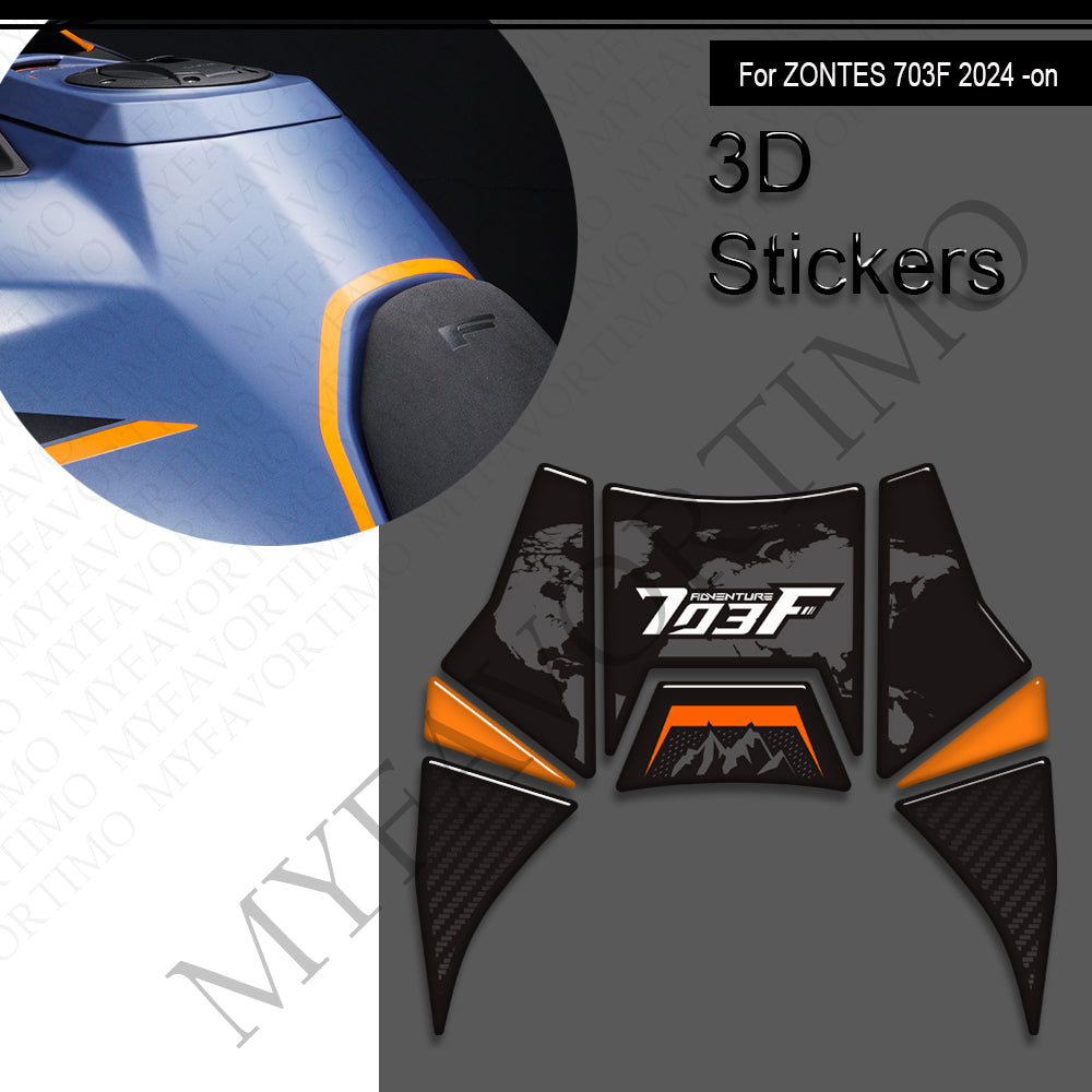 Zontes ZT703-F Decals Kit 2024+丨 Tank Pad and Side Stickers