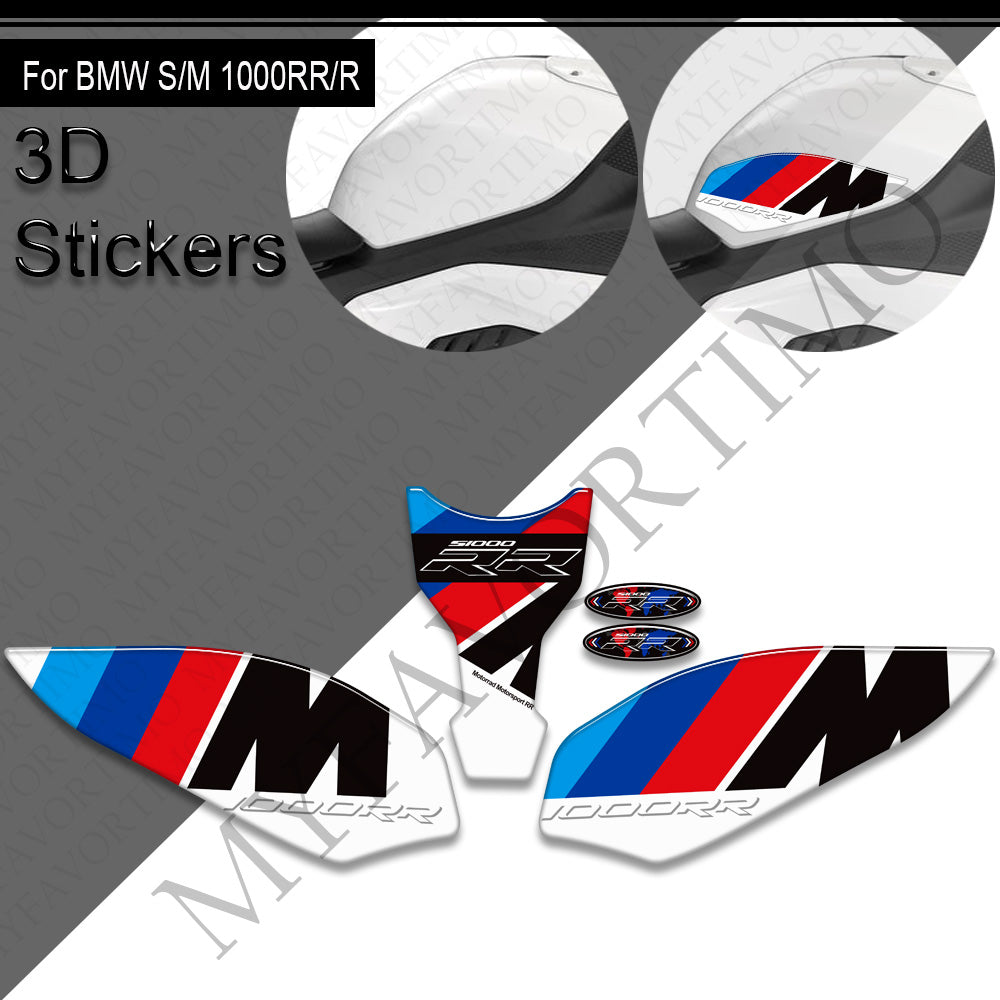 BMW S1000RR S1000R M1000R M1000RR Decals Kit 2021-2025 丨 Tank Pad and Side Stickers