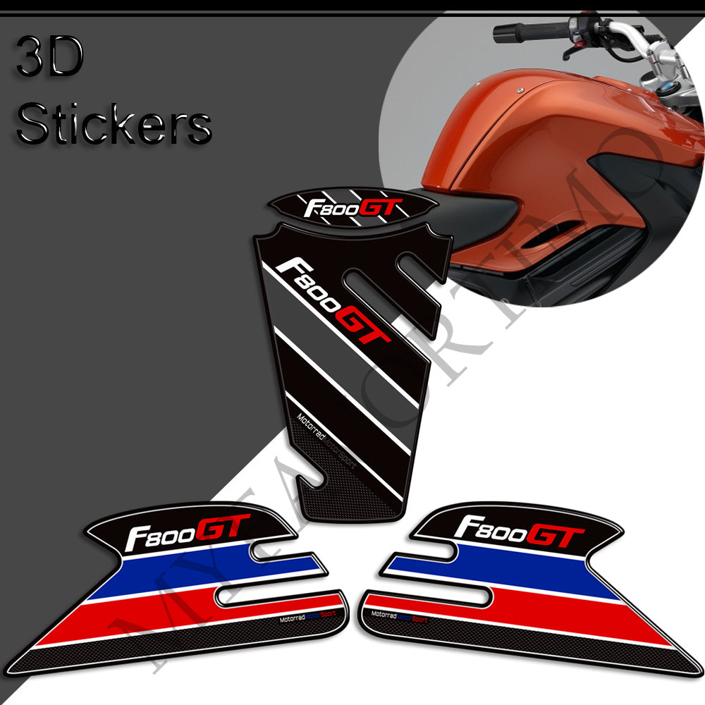 BMW F800GT Tank Decals Kit 丨 Center Pad and Side Stickers