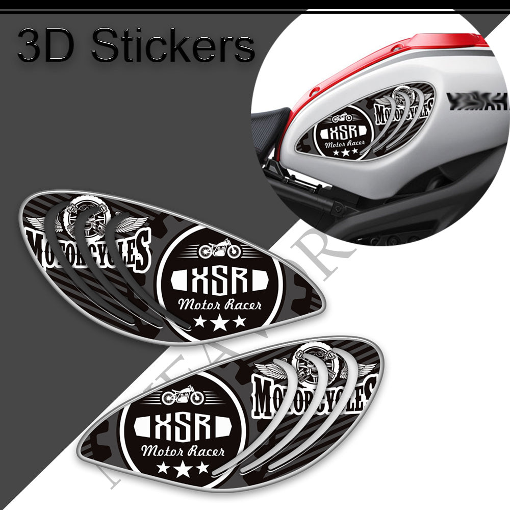 Yamaha XSR900 3D Epoxy Tank Pad Kit 2016-2021 丨 Center and Side Stickers