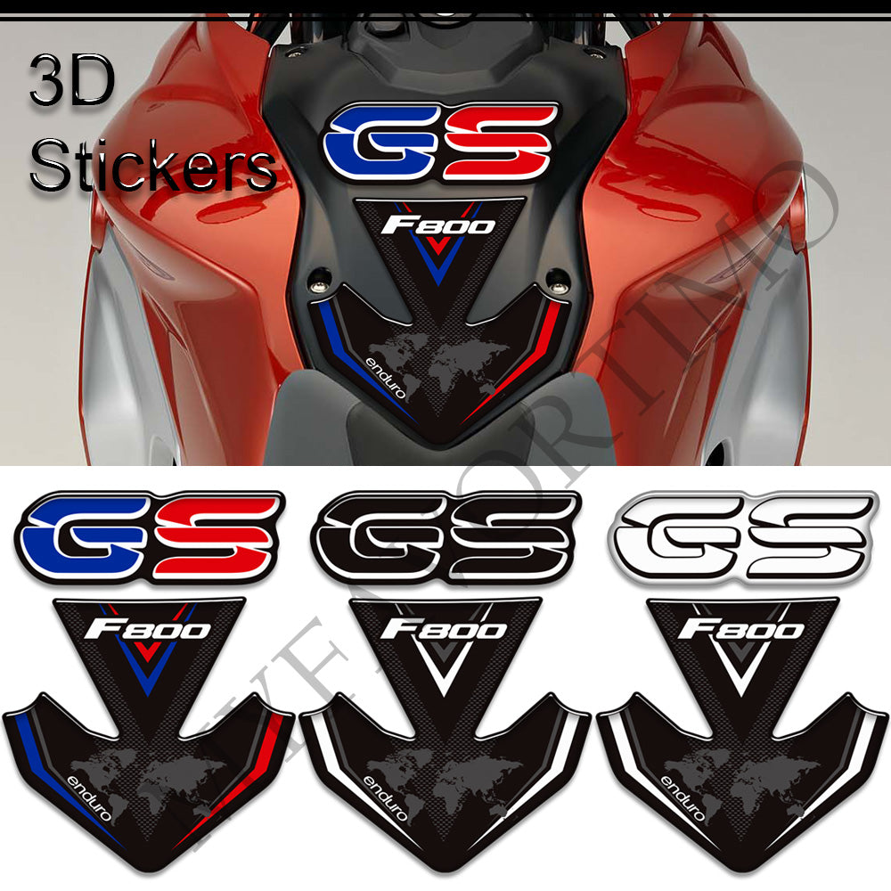 BMW F800GS Tank Decals Kit 丨 Center Pad and Side Stickers