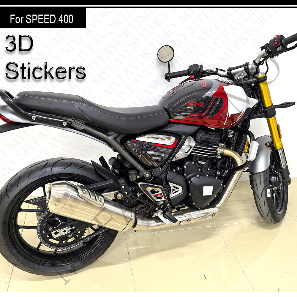 Triumph Speed 400 Decals Kit 2024-2025 丨 Tank Pad and Full Body Stickers