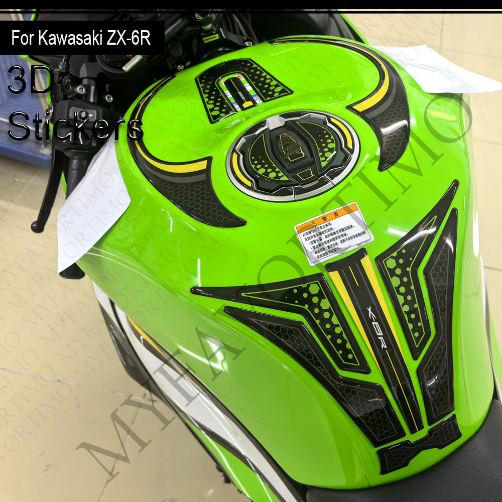 Kawasaki Ninja ZX-6R Decals Kit 2024-2026 丨 Tank Pad and Full Set Stickers