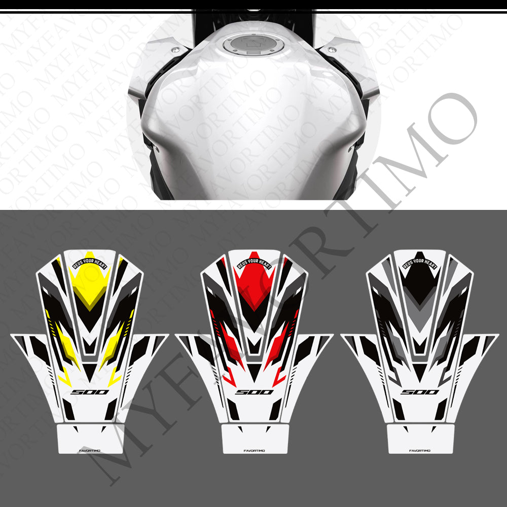 Honda CB500 Hornet CB500F CBR500R Anti-Slip Tank Pad Kit 丨 Center and Side Stickers