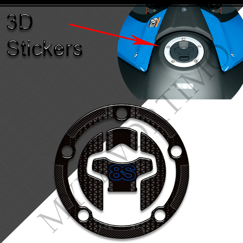 Suzuki GSX-8S 3D Epoxy Tank Decals Kit 2023-2024 丨 Fuel Cap and Side Stickers
