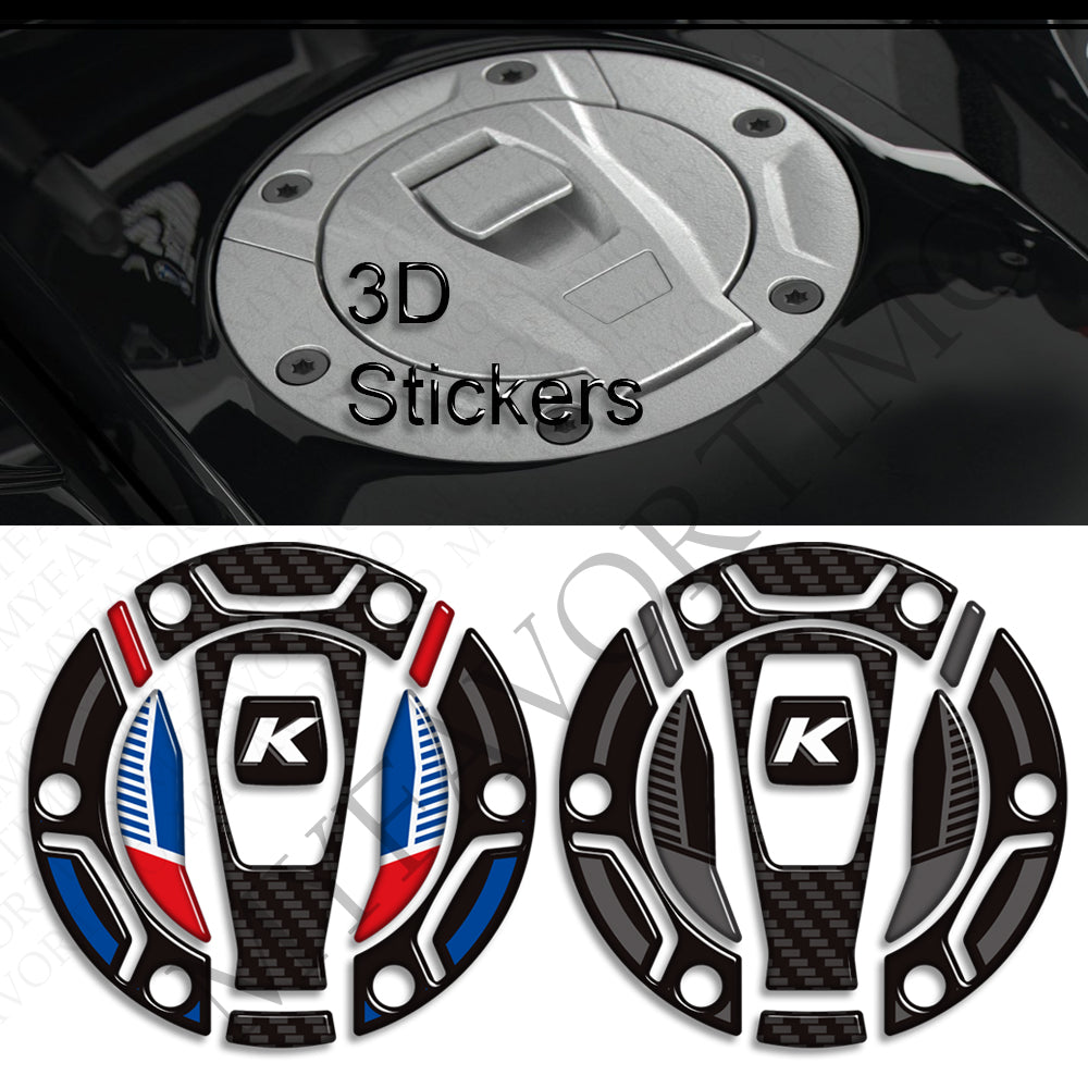 BMW K1600B / K1600GT / K1600GTL | 3D Epoxy Knee Tank Pad & Cap Stickers Decals