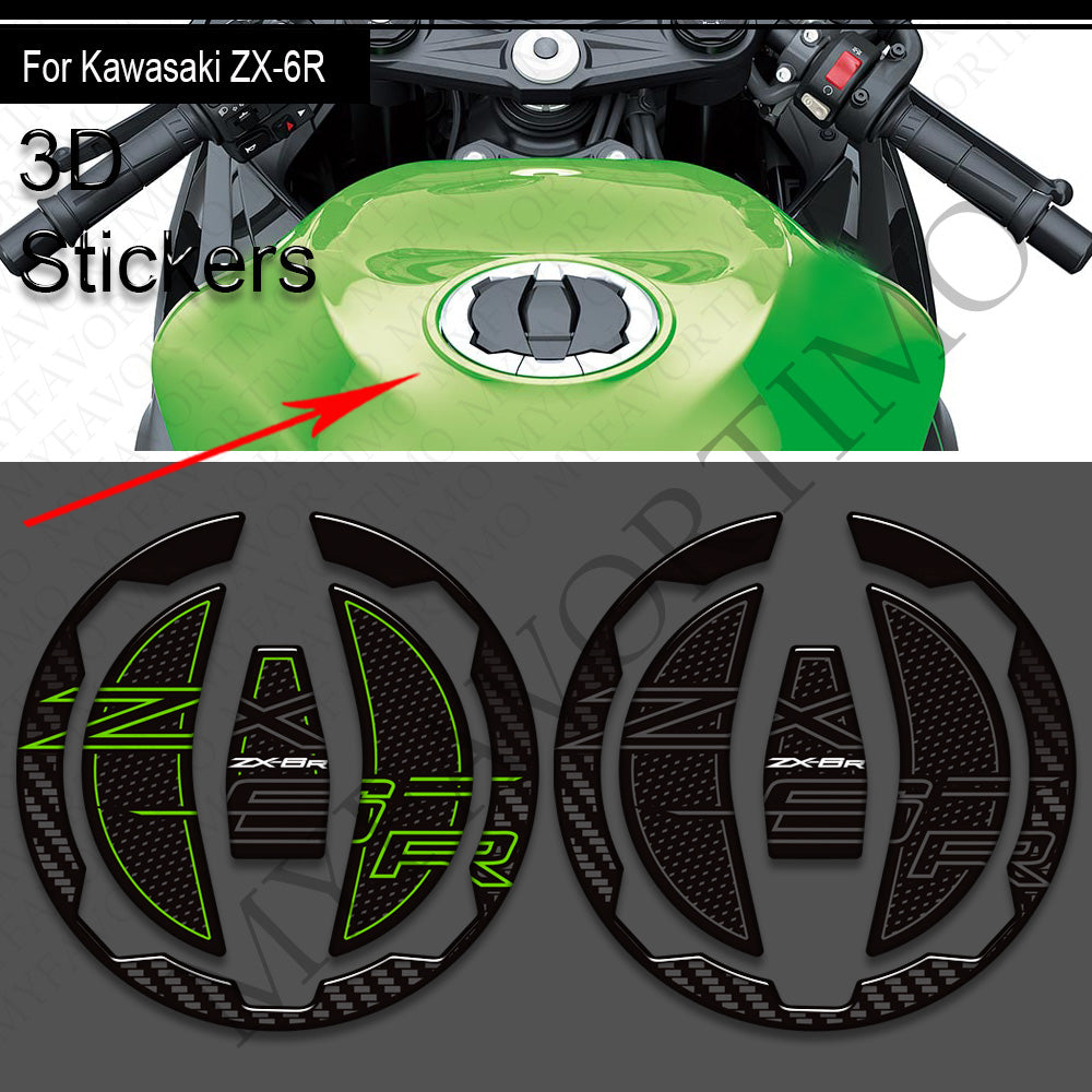 Kawasaki Ninja ZX-6R Decals Kit 丨 Tank Pad and Side Stickers