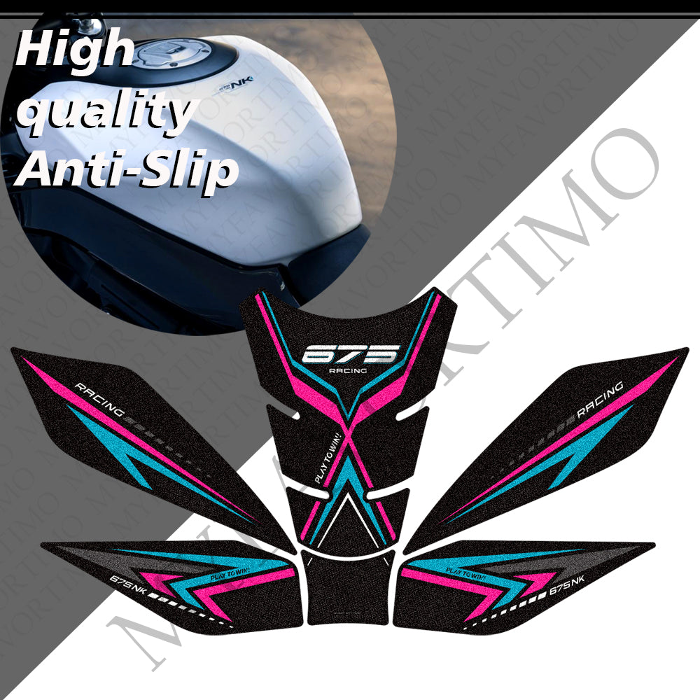 CFMOTO 675NK Tank Pad 2025‑2026 | Matte Knee Grip Anti‑Slip Decals