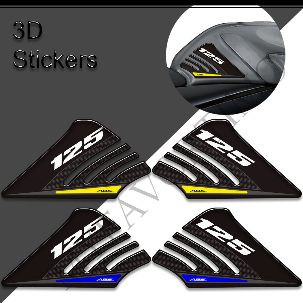 Suzuki GSX-S125 3D Epoxy Tank Decals Kit 丨 Side Tank Stickers