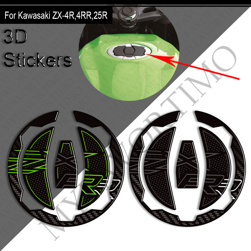 Kawasaki Ninja ZX-4R ZX-4RR ZX-25R Decals Kit 丨 Tank Pad and Side Stickers