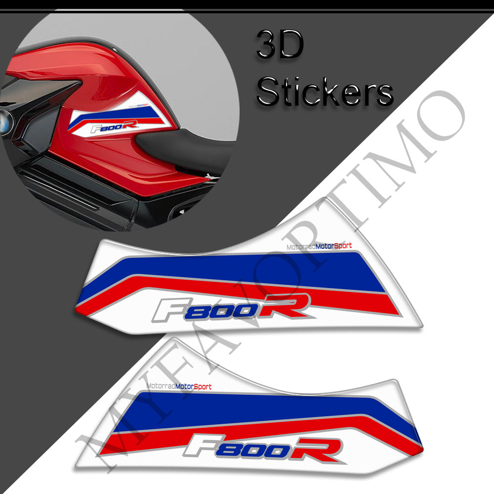 BMW F800R Tank Decals Kit 丨 Center Pad and Side Stickers