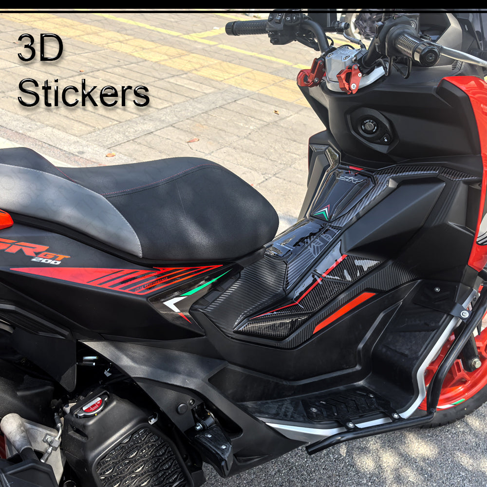 Aprilia SR GT125 SR GT200 Sport Replica Body Panel Decals Kit 丨 Fairing and Rim Stickers