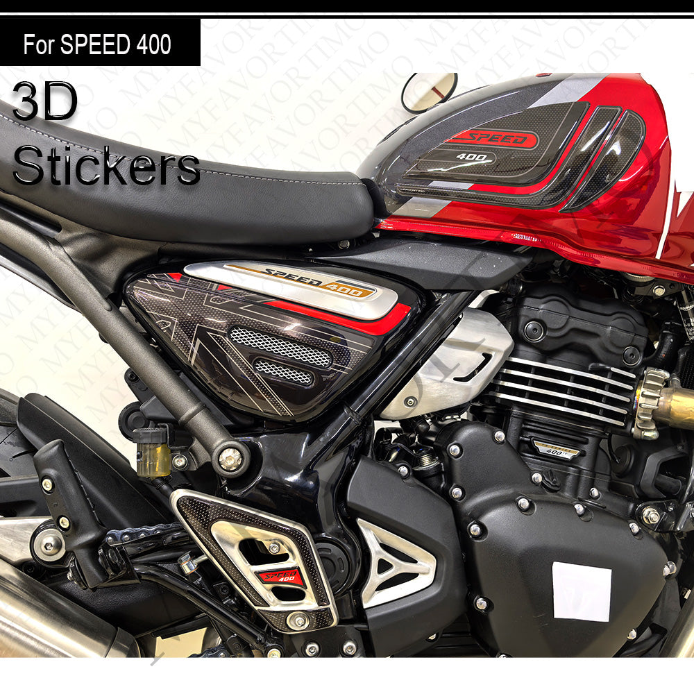Triumph Speed 400 Decals Kit 2024-2025 丨 Tank Pad and Full Body Stickers