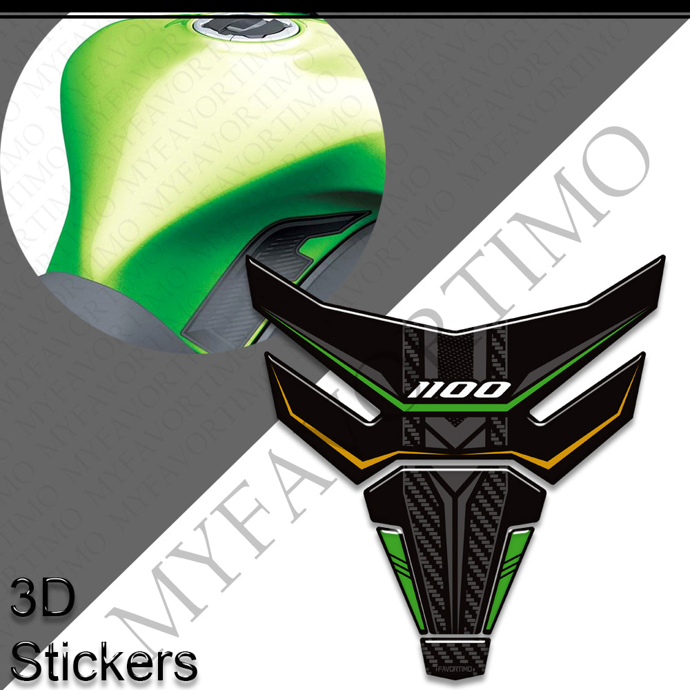 Kawasaki Ninja 1100SX 1100SX SE | Tank Pad Knee Grip 3D Stickers