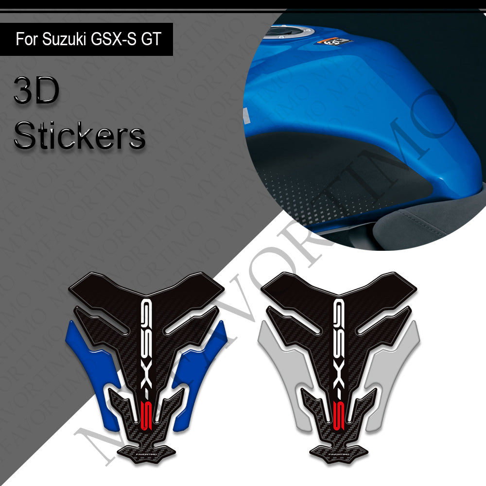 Suzuki GSX-S1000GT 3D Epoxy Tank Decals Kit 2016-2024 丨 Center Pad and Side Stickers