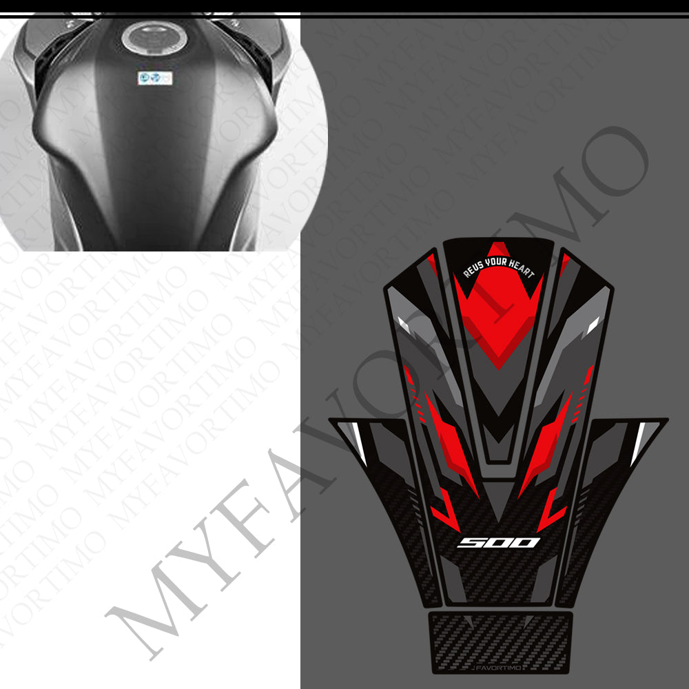 Honda CB500 Hornet CB500F CBR500R Anti-Slip Tank Pad Kit 丨 Center and Side Stickers