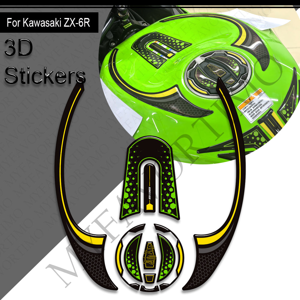 Kawasaki Ninja ZX-6R Decals Kit 2024-2026 丨 Tank Pad and Full Set Stickers