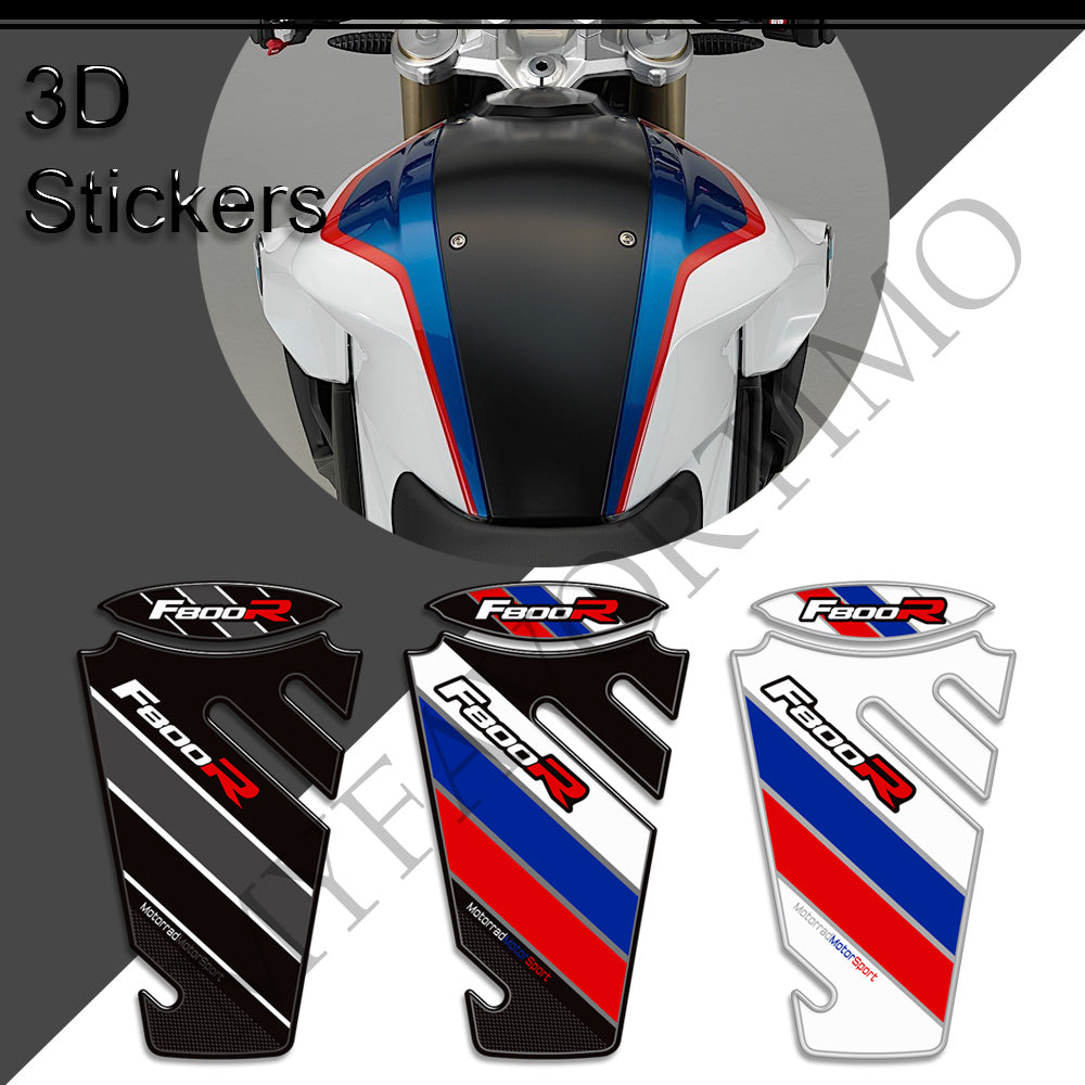 BMW F800R Tank Decals Kit 丨 Center Pad and Side Stickers