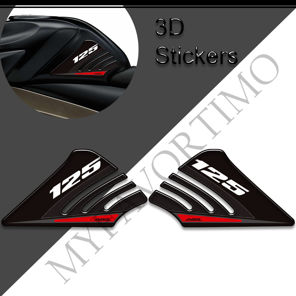Suzuki GSX-S125 3D Epoxy Tank Decals Kit 丨 Side Tank Stickers