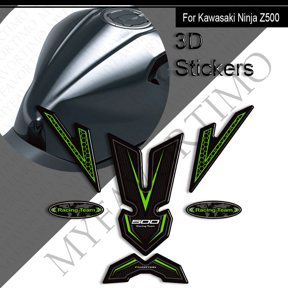 Kawasaki Ninja Z500 Decals Kit 丨 Tank Pad and Side Stickers