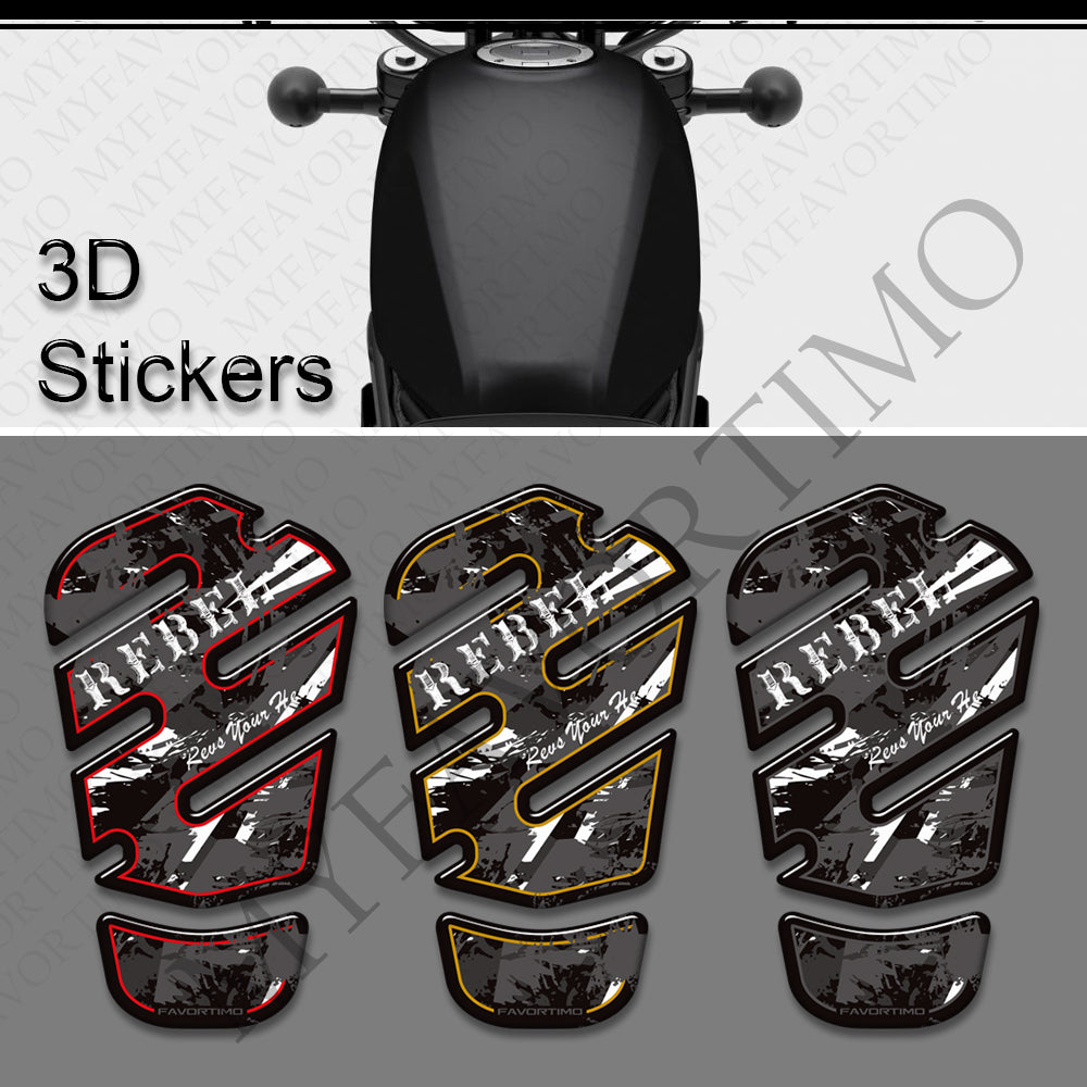 Honda Rebel 250 300 500 Decals Kit 丨 Tank Pad and Full Set Stickers