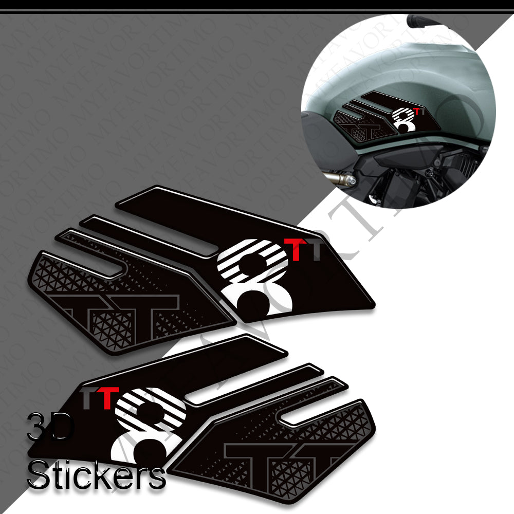 Suzuki GSX-8T GSX-8TT | Tank Pad Knee Stickers decals