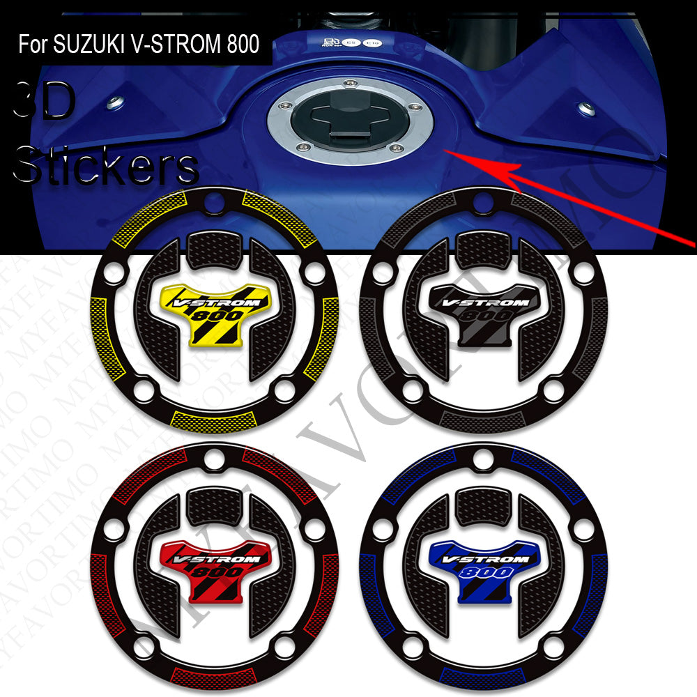 Suzuki V-Strom 800DE 3D Epoxy Tank Decals Kit 2023-2025 丨 Center Pad and Side Stickers