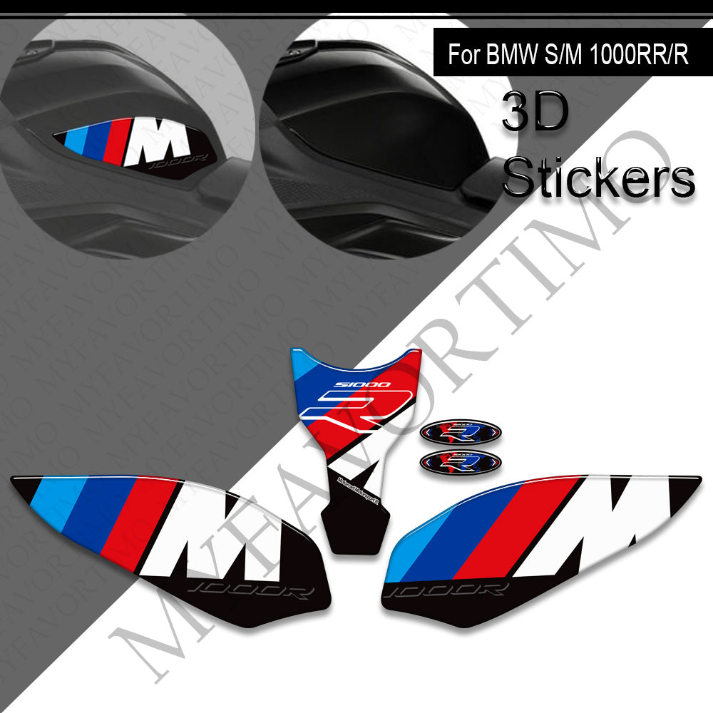 BMW S1000RR S1000R M1000R M1000RR Decals Kit 2021-2025 丨 Tank Pad and Side Stickers
