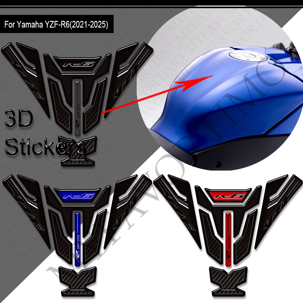 Yamaha YZF-R6 Decals Kit 2017-2025 丨 Tank Pad and Side Stickers