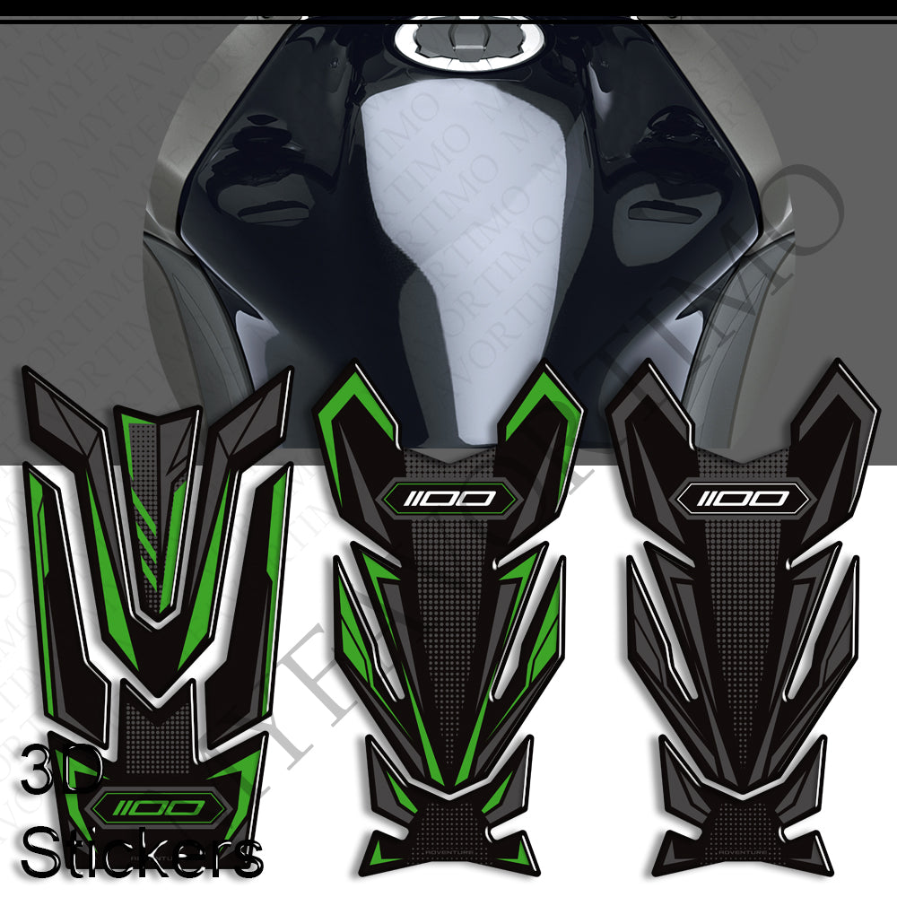 Kawasaki Versys 1000 / 1100 SE / LT / Sport | 3D Epoxy Tank Pad Stickers & Decals