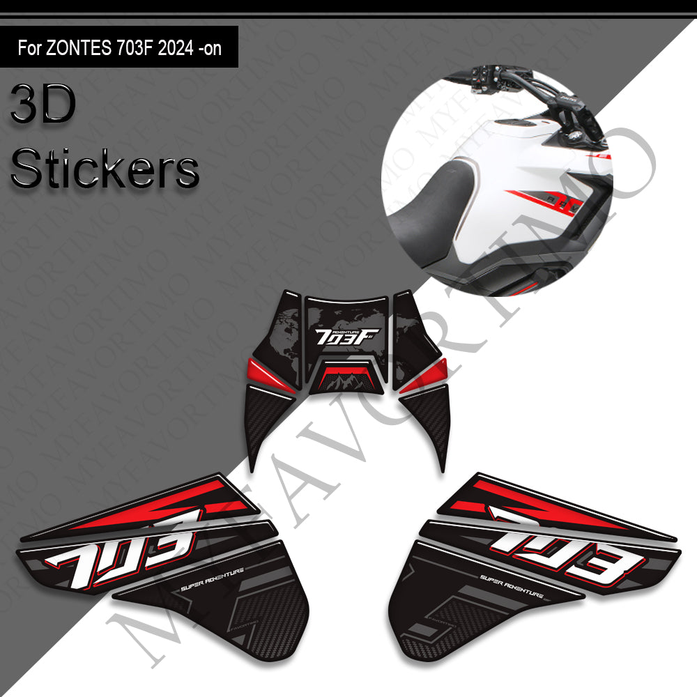 Zontes ZT703-F Decals Kit 2024+丨 Tank Pad and Side Stickers