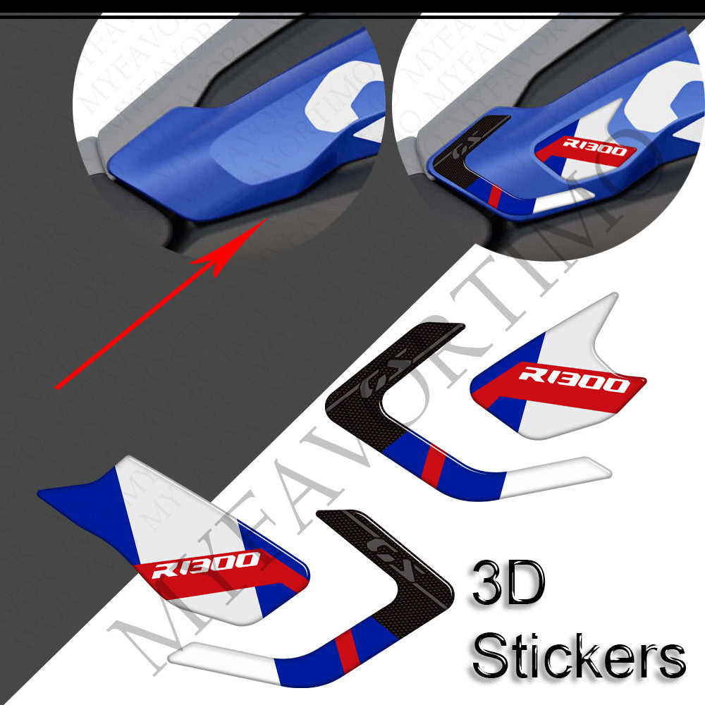 BMW R1300GS Adventure Trophy Triple Black Option 719 3D Epoxy Tank Decals Kit 丨 3D Resin Protector