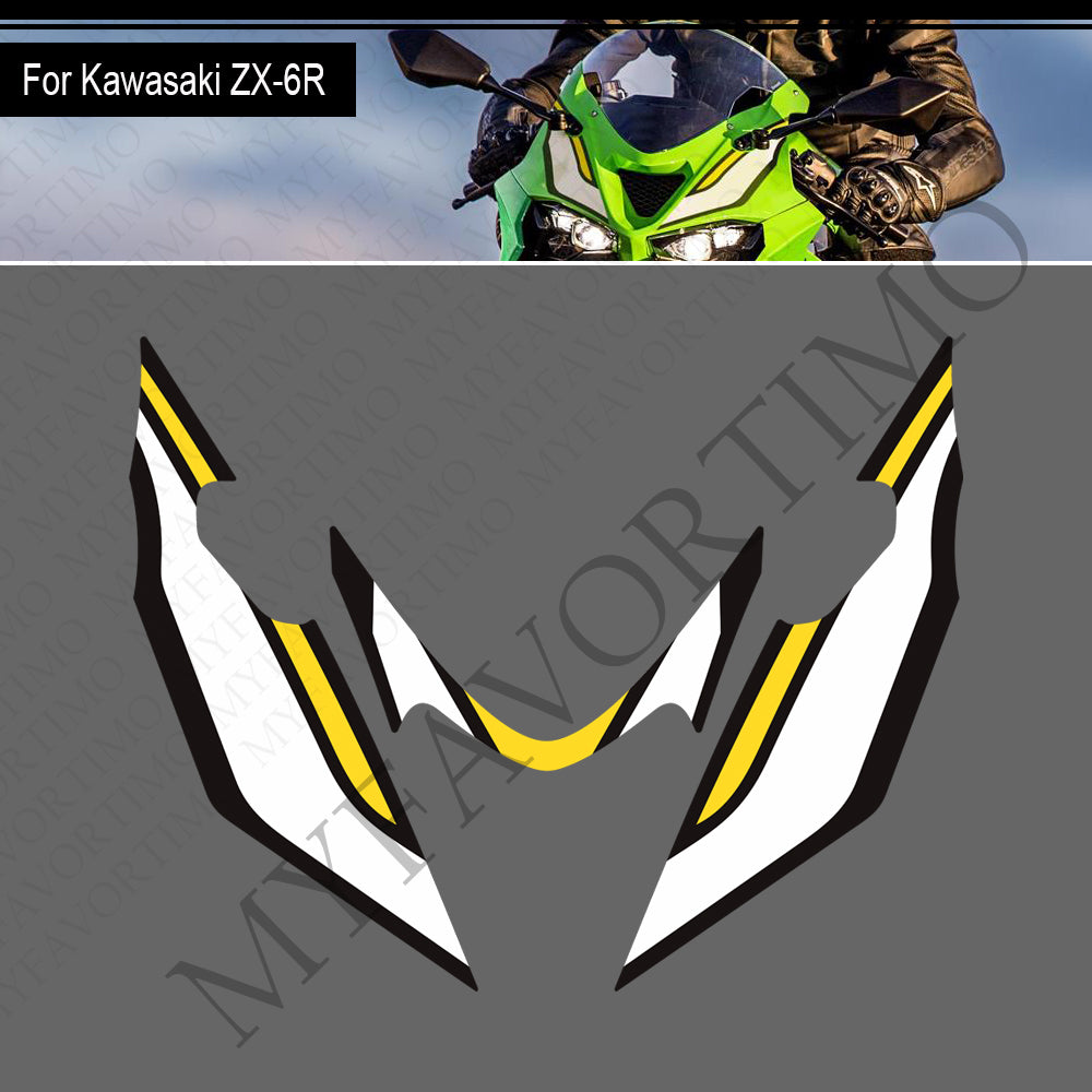 Kawasaki Ninja ZX-6R PVC Decals Kit 丨 Tank and Full Body Stickers