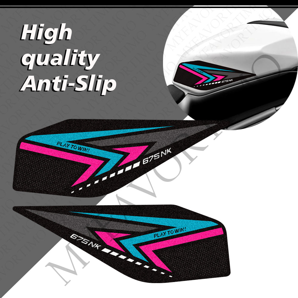 CFMOTO 675NK Tank Pad 2025‑2026 | Matte Knee Grip Anti‑Slip Decals