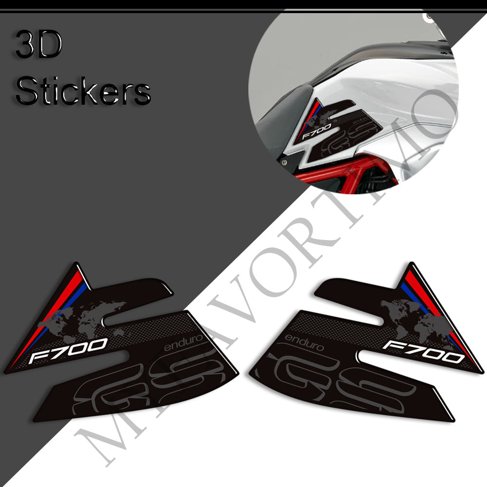 BMW F700GS GSA Adventure Tank Decals Kit 丨 Center Pad and Side Stickers